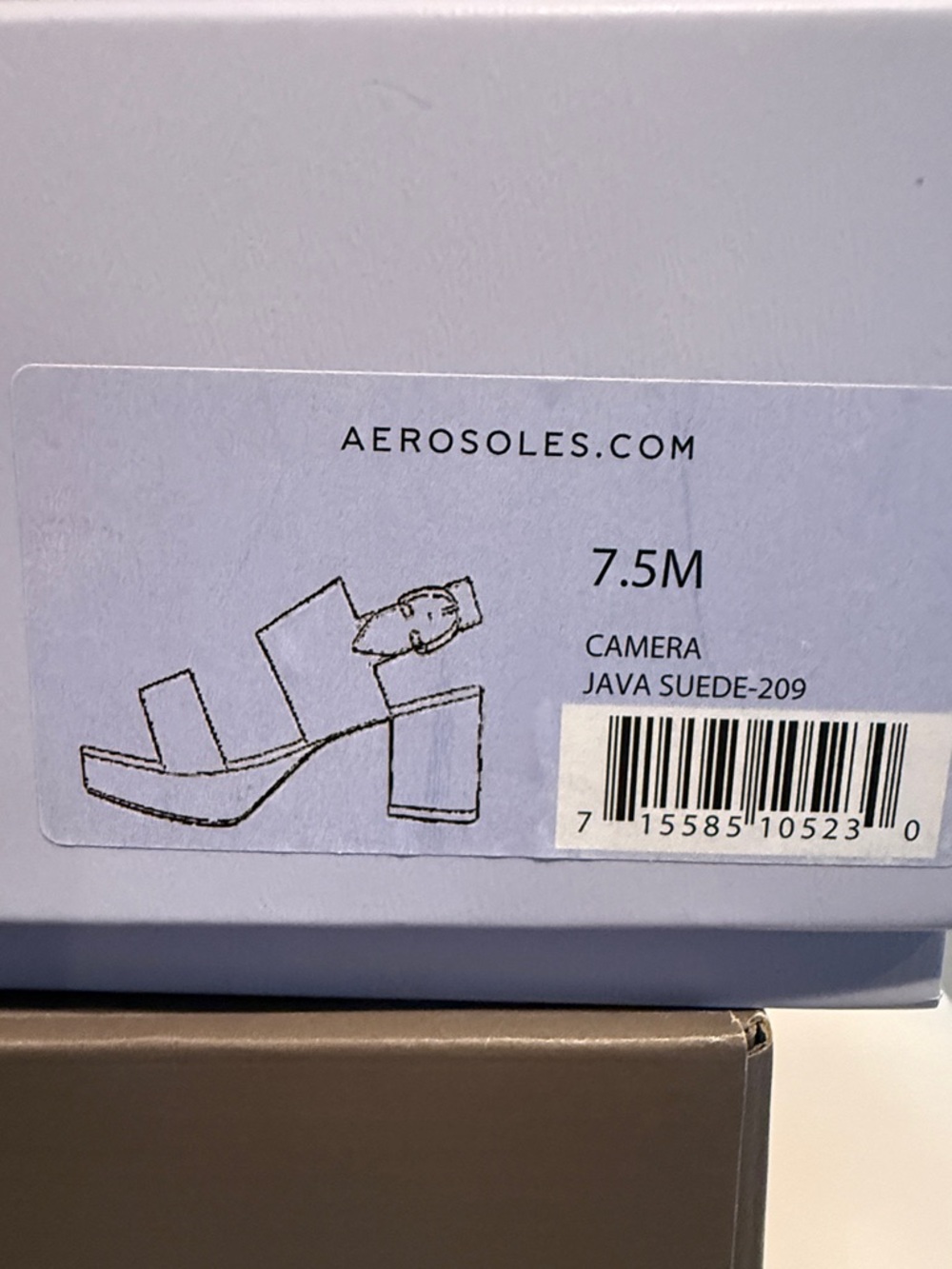 AEROSOLES Camera Java Suede Platform Wedge Sandal with Buckle - Picture 7 of 10
